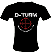T-Shirt Primitive Kunst, schwarz